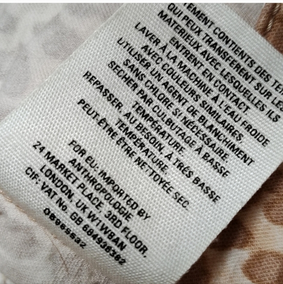 Anthropologie The Wanderer Leopard Print Utility Pants Women's 28" Beige Cotton - Picture 9 of 9